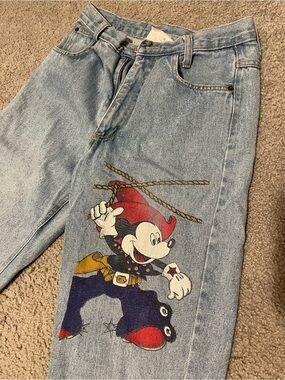 Vintage Mickey Graphic Jeans
